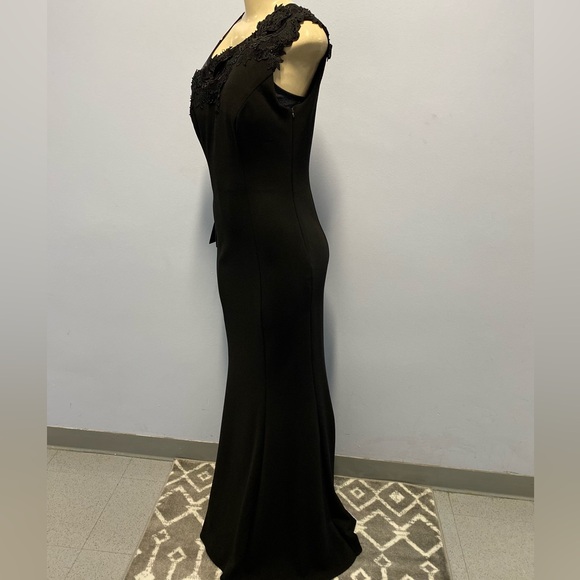 NWT Lotus Threads NYC One Shoulder Gown In Black Size 4 (Style 61490) - Picture 3 of 9